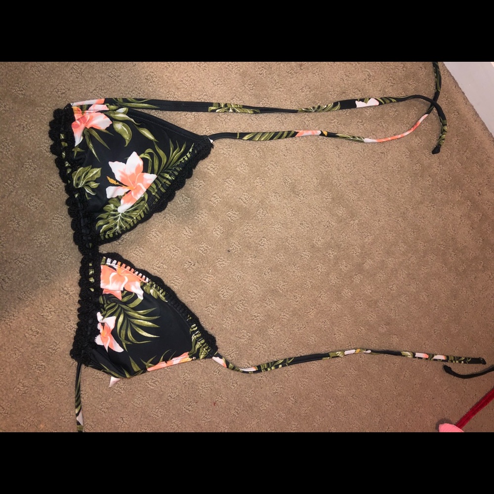 Tropical swimsuit top
